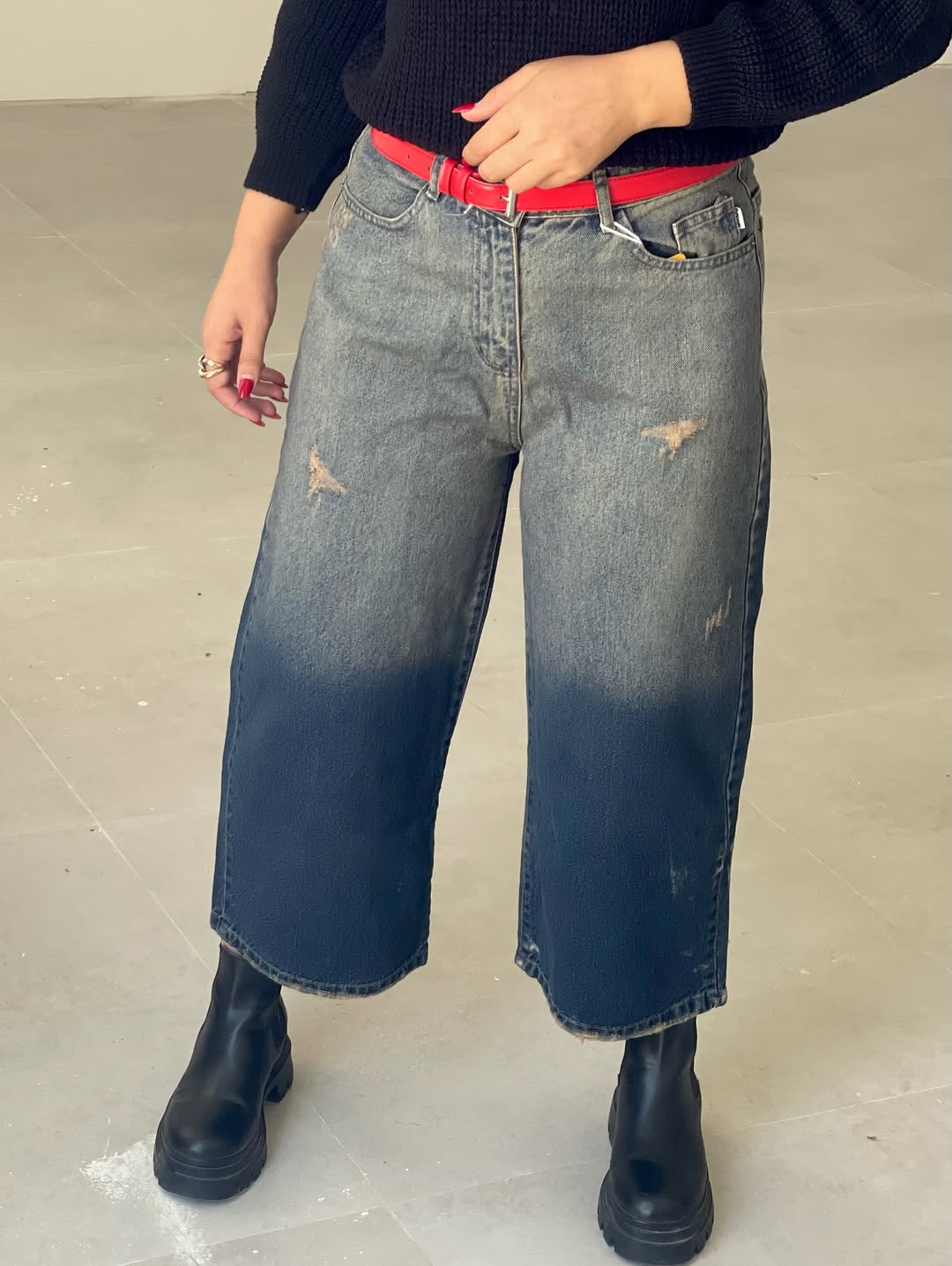 شلوار جین پاییزه سایز ۴۸ قدکار ۹۰