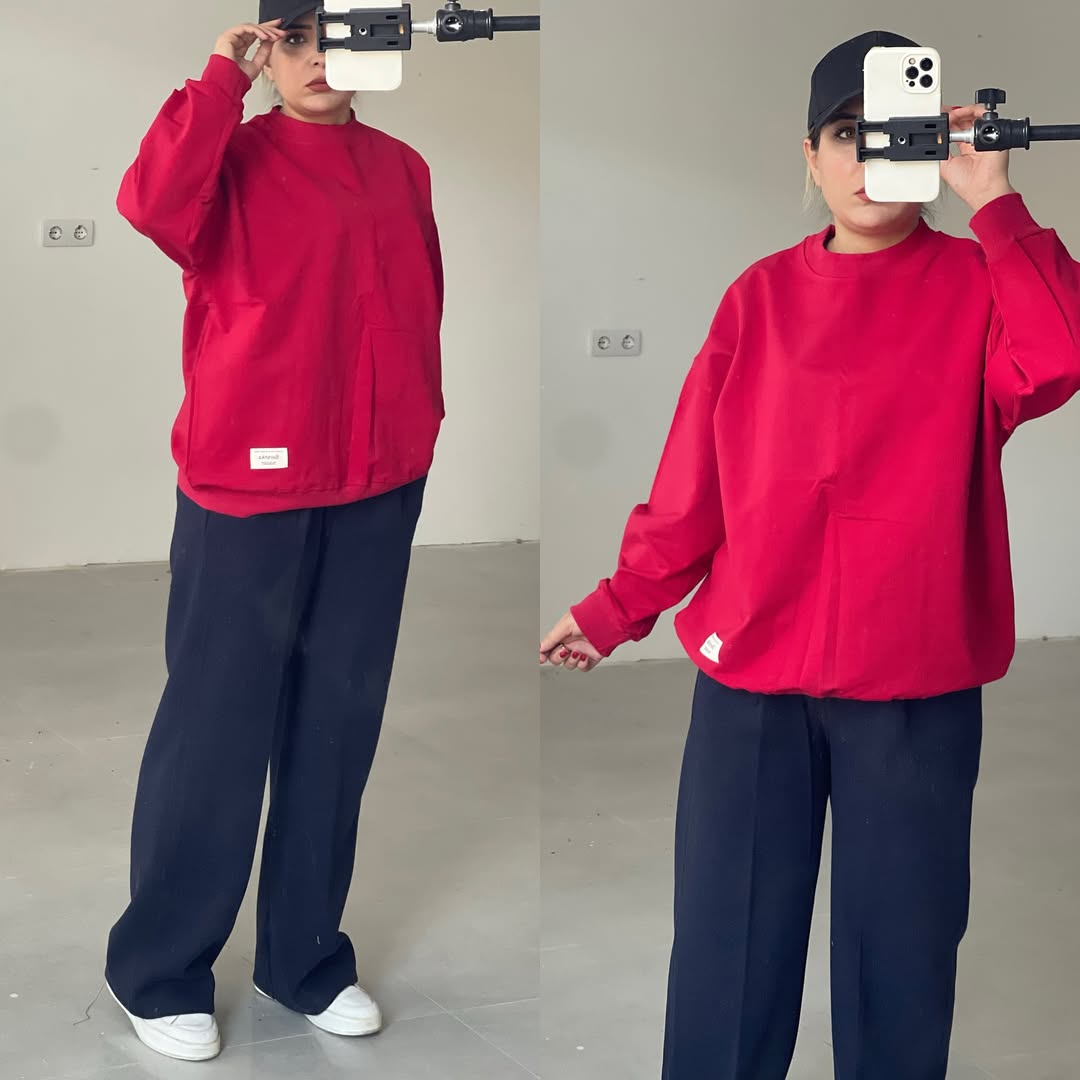 شلوار نیم بگ قد ۱۰۷ سایز ۵۰